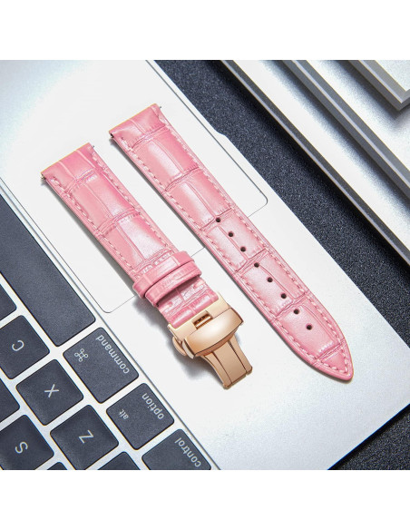 Correa de Reloj de Cuero BINLUN 12-24mm Liberación Rápida