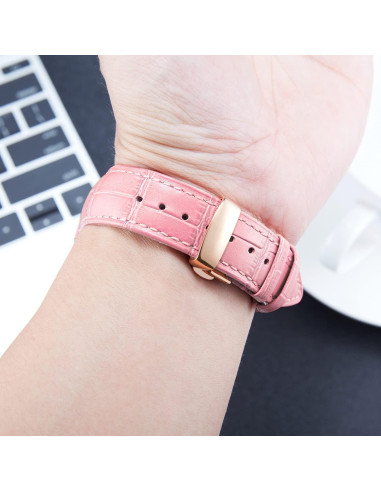 Correa de Reloj de Cuero BINLUN 12-24mm Liberación Rápida