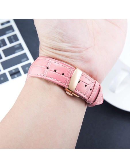 Correa de Reloj de Cuero BINLUN 12-24mm Liberación Rápida