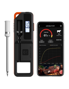Termómetro de Carne Bluetooth ARMEATOR Doble Sensor 70m