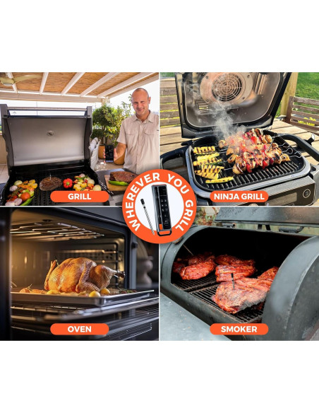 Termómetro Digital Inalámbrico Nice to Meat con Sonda 17 cm