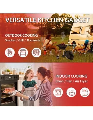 Termómetro de Carne Bluetooth ARMEATOR Doble Sensor 70m