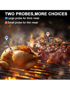 Termómetro Digital Bluetooth COOKIT MW3 con 2 Sondas 700ft 2