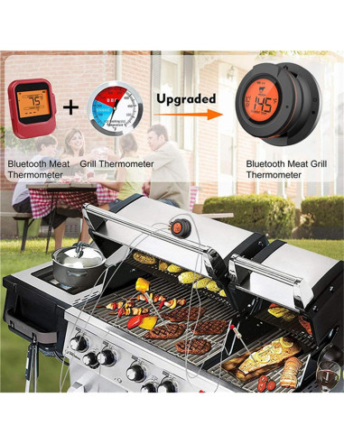 Termómetro Inteligente Bluetooth Acesidn para Carne 2 Probetas