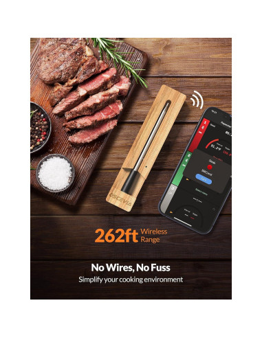 Termómetro de Carne Digital OSCEVIA Inalámbrico Bluetooth IP67