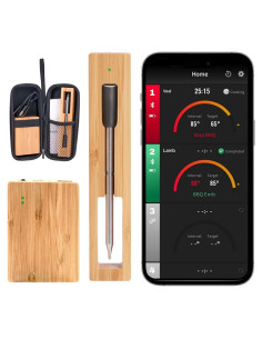 Termómetro de Carne Inalámbrico Buzzeap CXL001-R Bluetooth 213m