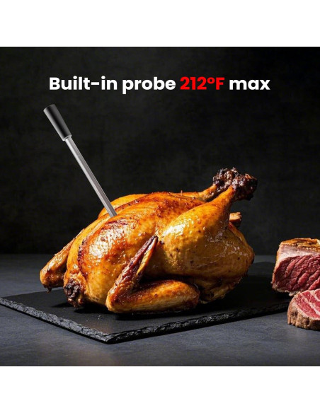 Termómetro de Carne Inalámbrico Buzzeap CXL001-R Bluetooth 213m