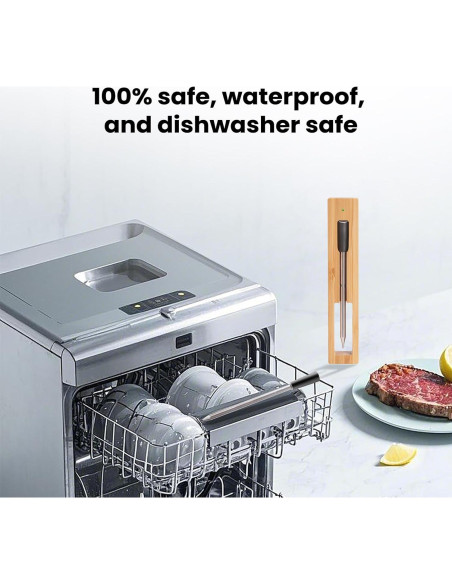 Termómetro de Carne Inalámbrico Buzzeap CXL001-R Bluetooth 213m