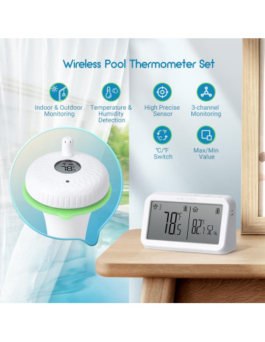 Termómetro Inalámbrico Inkbird IBS-P02R Flotante IPX7