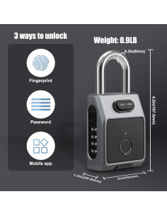 Candado Biométrico Diyife con Huella Dactilar y APP 2