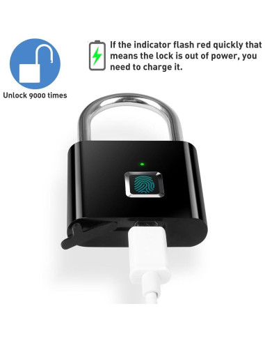 Candado Biométrico AICase de Huella Digital 90g USB