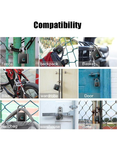 Candado Biométrico AICase de Huella Digital 90g USB