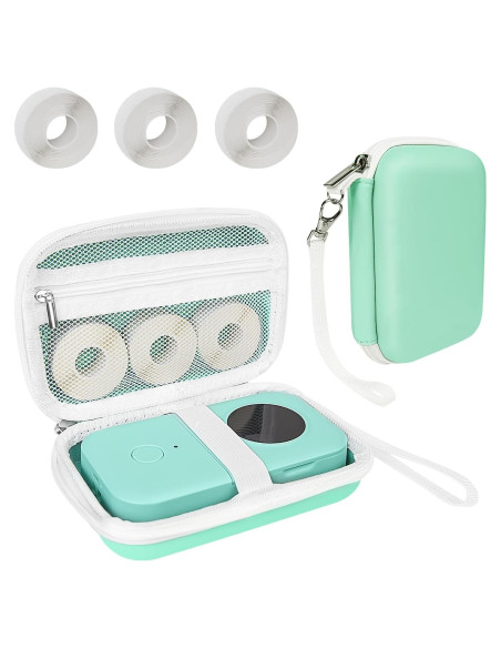 Funda Verde para Impresoras de Etiquetas Teyomi D30 D35 P21 D110