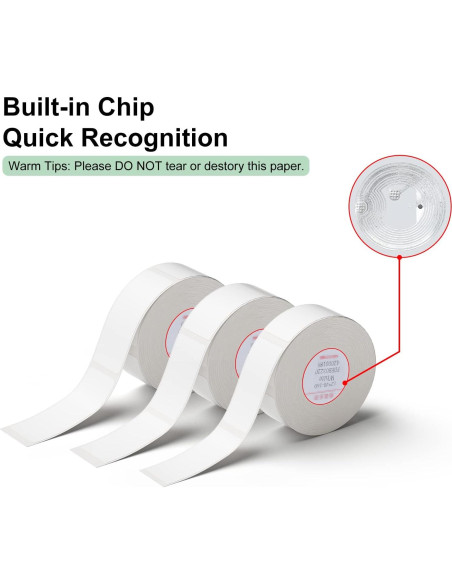 Cinta de Etiquetas INeedIt 3 Rollos 15x30mm Autoadhesiva
