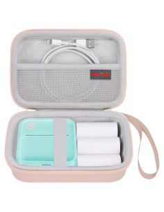 Funda de Transporte Elonbo para Impresora Etiquetas INVISEN Rosa