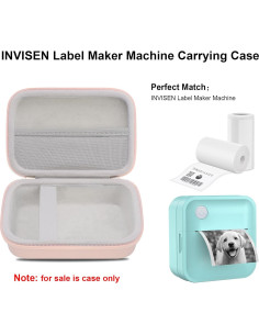 Funda de Transporte Elonbo para Impresora Etiquetas INVISEN Rosa 2