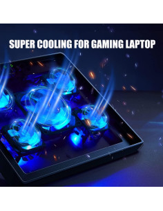 Almohadilla de Enfriamiento KEROLFFU 16" Aluminio USB Ajustable 2