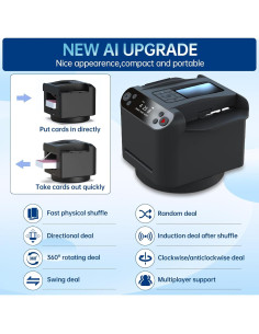 Barajador Automático TGHIJKK 2-en-1 Silencioso Recargable 2