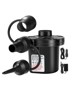 Bomba de Aire Eléctrica AearKing 110V/12V, Inflador y Desinflador