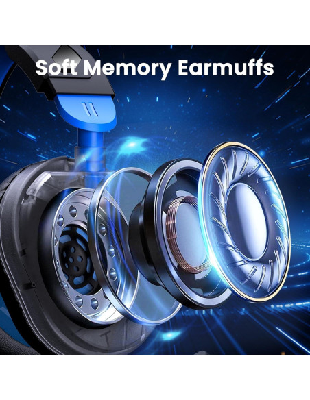 Auriculares para Juegos Xuevcn G63 con Micrófono y LED