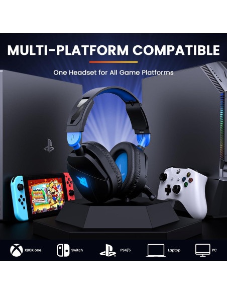 Auriculares para Juegos Xuevcn G63 con Micrófono y LED