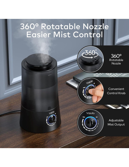 Humidificador ultrasónico Valuta 4L con difusor de aceite