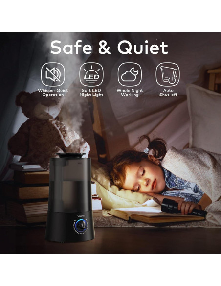 Humidificador ultrasónico Valuta 4L con difusor de aceite