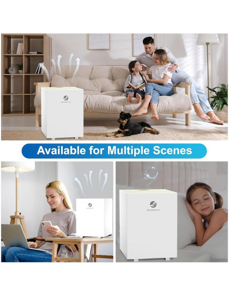 Humidificador Evaporativo SHARKZILLA 5L Silencioso 25dB