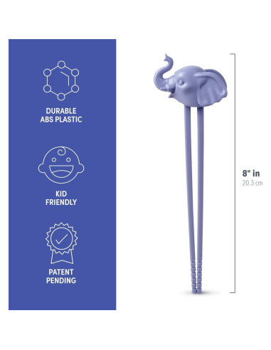 Palillos Reutilizables Elefante Munchtime Fred 20 cm