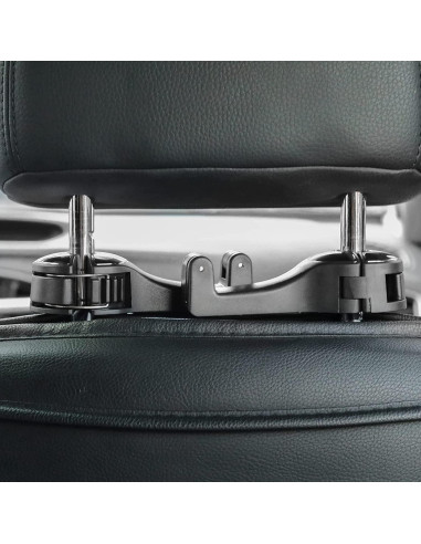 Gancho Oculto TOOVREN 2 en 1 para Auto Plateado