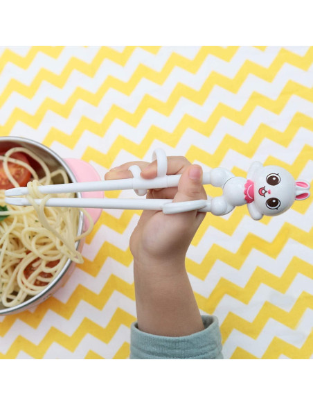 Palillos de Entrenamiento Conejito Blanco Edison 18 cm