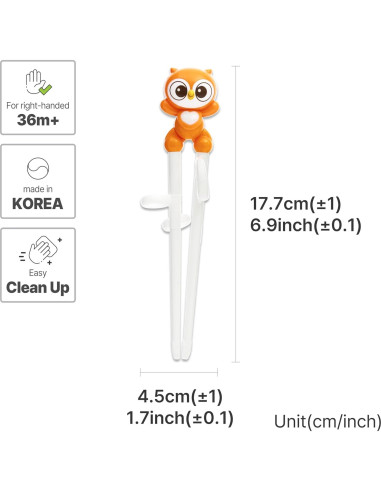 Palillos de Entrenamiento Conejito Blanco Edison 18 cm