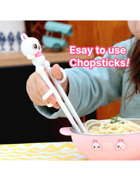 Palillos de Entrenamiento Conejito Blanco Edison 18 cm