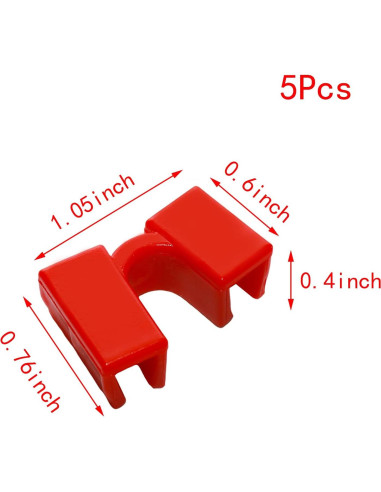 Juego de 5 Palillos de Entrenamiento Pocoxll Rojo