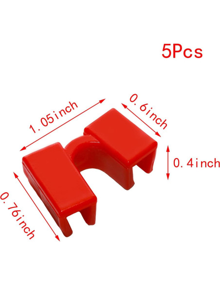 Juego de 5 Palillos de Entrenamiento Pocoxll Rojo
