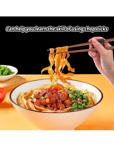 5 Pares de Palillos Reutilizables de Entrenamiento Tortuga Rosa