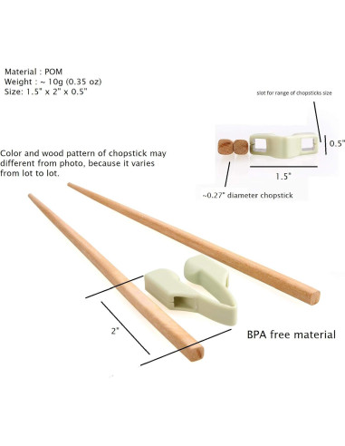 Conjunto de Palillos de Entrenamiento Senior ICare - Madera Reutilizable