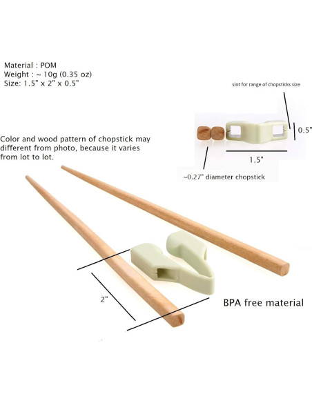 Conjunto de Palillos de Entrenamiento Senior ICare - Madera Reutilizable