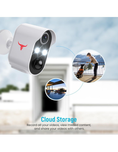 Cámara de Seguridad Inalámbrica 1080p AI Shenzhen M6