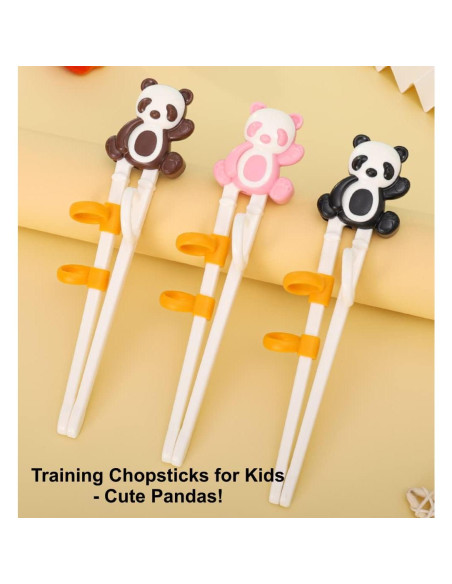 Palillos de Entrenamiento Jawbush Panda para Niños - 3 Pares