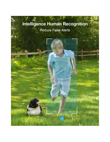 Cámara de Seguridad ANRAN 3MP Inalámbrica IP66 con AI