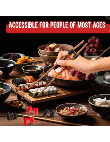 200 Ayudantes de Palillos Reutilizables Suttmin Multicolor