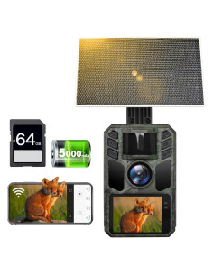 Cámara de sendero 4K FKPCAM con visión nocturna y WiFi