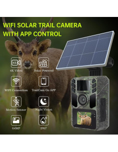 Cámara de sendero 4K FKPCAM con visión nocturna y WiFi 2