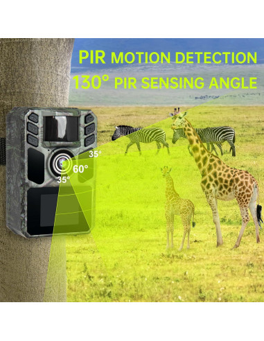 Cámara de sendero 4K FKPCAM con visión nocturna y WiFi