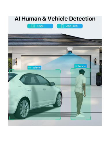 Cámara de Seguridad ZOSI C290 2MP WiFi IP 1080p con IA