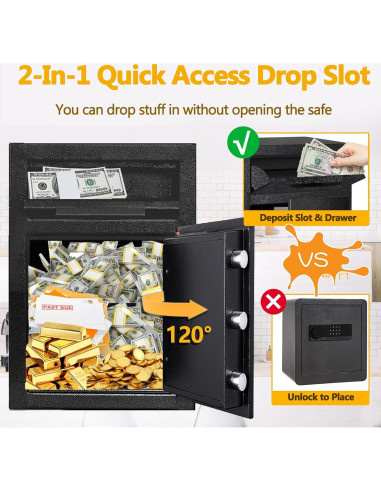 Caja Fuerte de Depósito 2.6 Pies Cúbicos KAER Digital