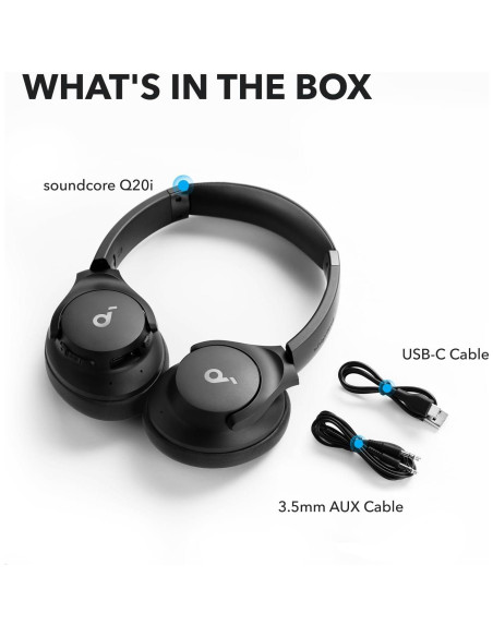 Auriculares Inalámbricos Anker Soundcore Q20i con ANC Auriculares Inalámbricos Anker Soundcore Q20i con ANC