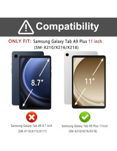 Funda teclado Samsung Galaxy Tab A9 Plus 11" Bluetooth RGB 2