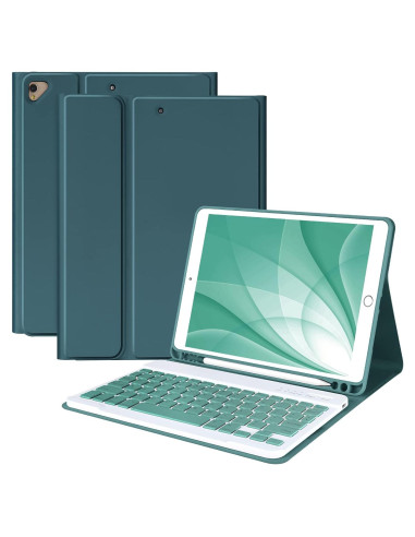 Funda Teclado Bluetooth iPad 10.2" MMK Verde Profundo